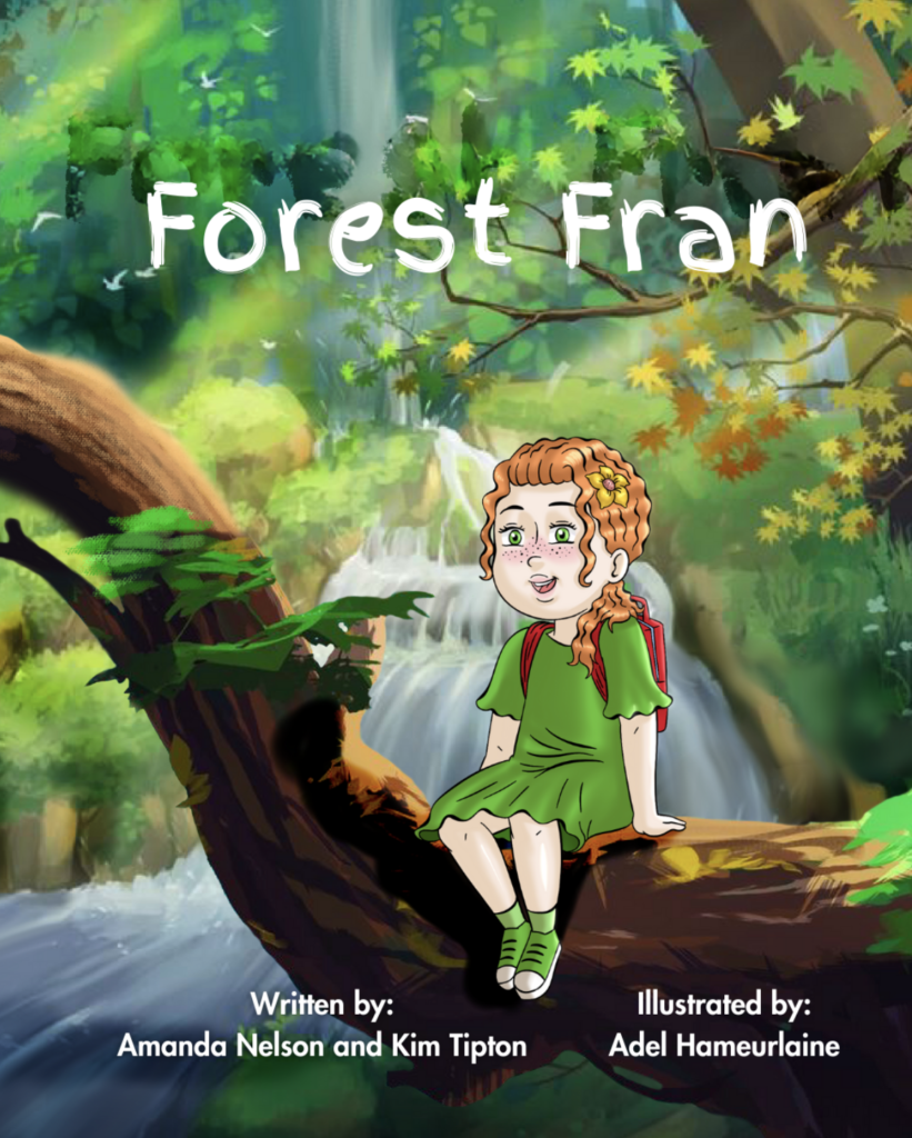 Childrens Book Cover Forest Fran Girl in Forest Mental Health